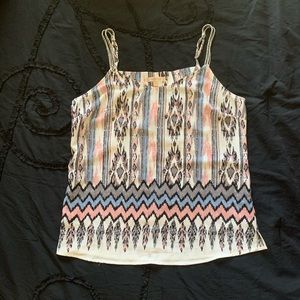 Skies are blue cipriano back strap detail top